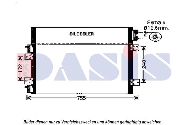 AKS DASIS Lauhdutin, ilmastointilaite 522074N